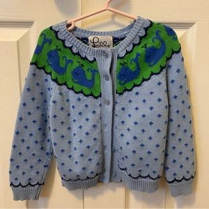 Lilly Pulitzer Girls Embroidered Whale Sweater